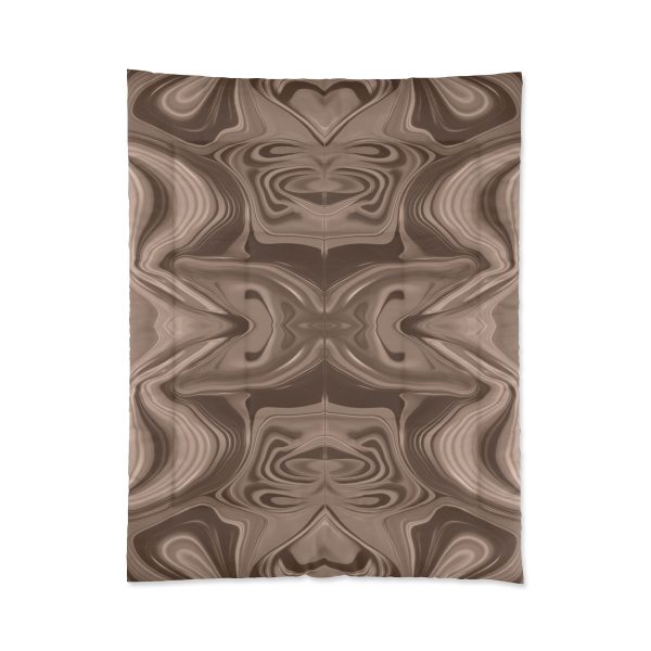 Lipnotic Kaleidoscope Background In Almondine 01 - Comforter - Image 3