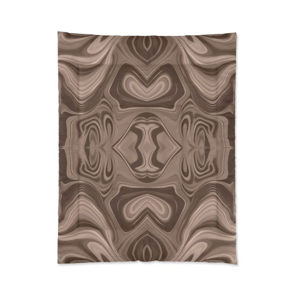 Lipnotic Kaleidoscope Background In Almondine 02 - Comforter - Image 3