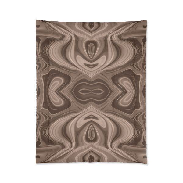 Lipnotic Kaleidoscope Background In Almondine 04 - Comforter - Image 3