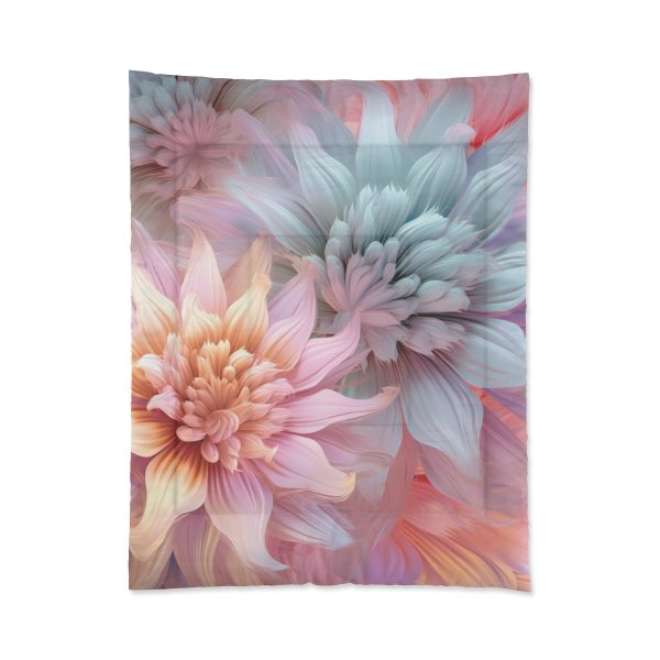 Pastel Fantasy Baroque Floral 03 - Comforter - Image 3