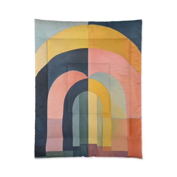 Soft Geometric Archways - Comforter - Image 3