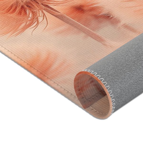 Misty Peach Dandelions - Area Rugs - Image 6