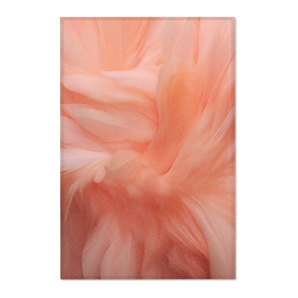 Lovely Fuzzy Feathers in Peach 01 - Area Rugs - Image 4