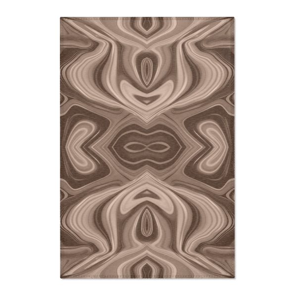 Lipnotic Kaleidoscope Background In Almondine 04 - Area Rugs - Image 4