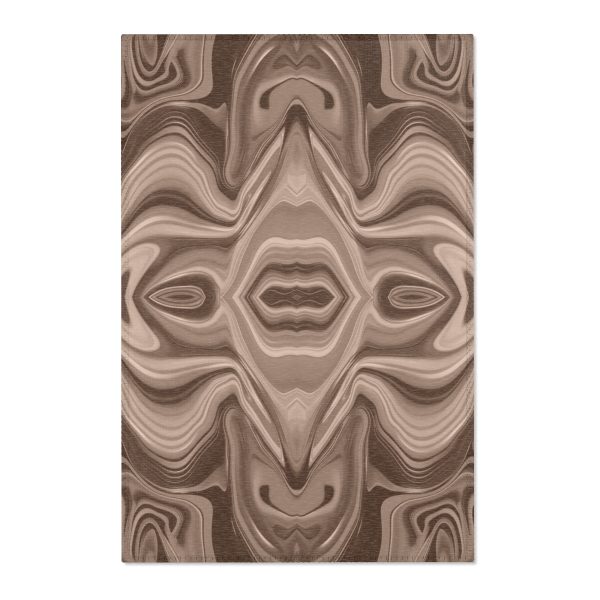 Lipnotic Kaleidoscope Background In Almondine 03 - Area Rugs - Image 4