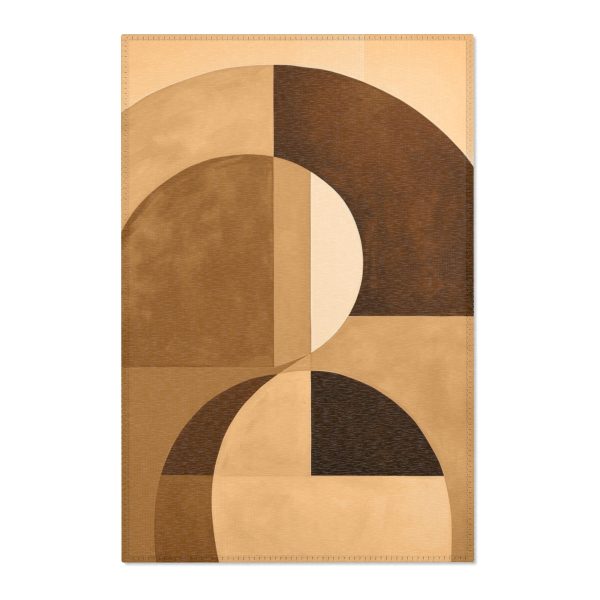 Soft Geometric Windows in Honey Yellow Tone - Area Rugs - Image 4