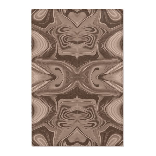 Lipnotic Kaleidoscope Background In Almondine 01 - Area Rugs - Image 4