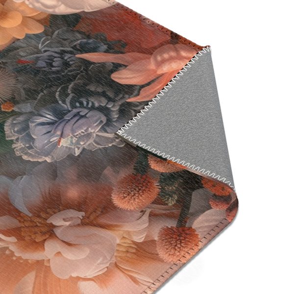 Lustrous Peach Baroque Floral 01 - Area Rugs - Image 5