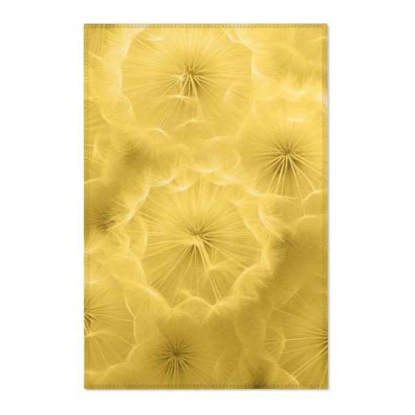 Dandelion Down Motif in Super Lemon Tone - Area Rugs - Image 4