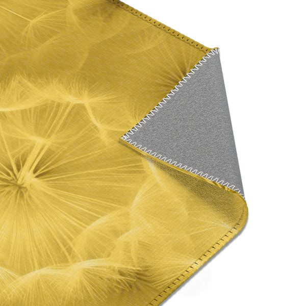 Dandelion Down Motif in Super Lemon Tone - Area Rugs - Image 5