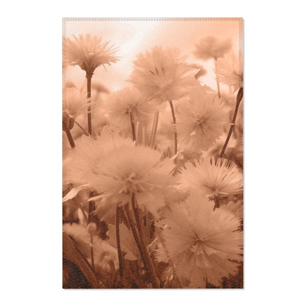 Fuzzy Dandelion Fantasy in Peach Fuzz Tone - Area Rugs - Image 4