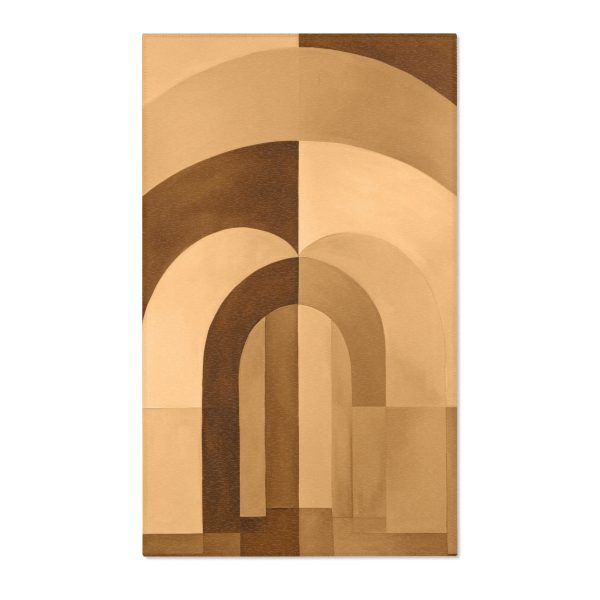 Soft Geometric Archways in Honey Yellow Tone - Area Rugs - Image 7