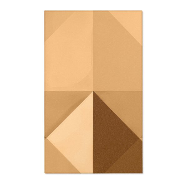 Soft Geometric Pyramid 03 in Honey Yellow Tone - Area Rugs - Image 7