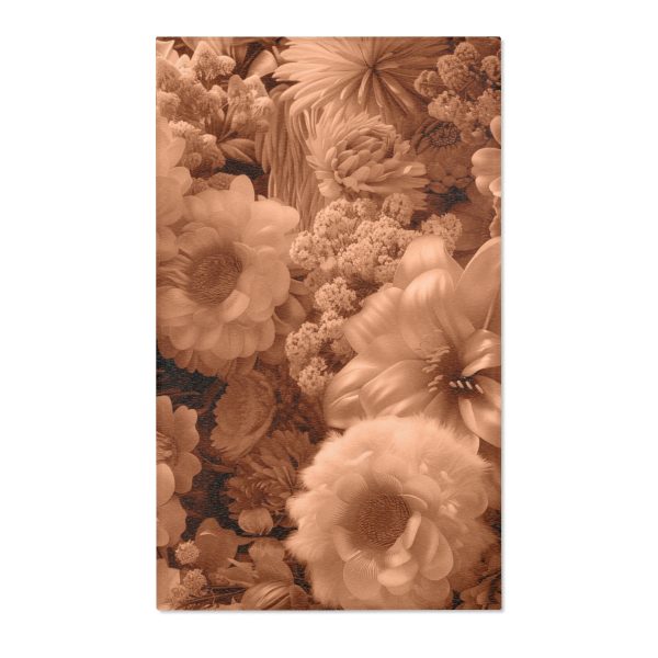 Lustrous Peach Fuzz Tone Baroque Floral 02 - Area Rugs - Image 7