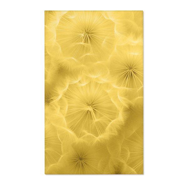 Dandelion Down Motif in Super Lemon Tone - Area Rugs - Image 7