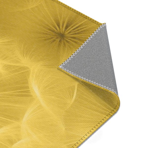 Dandelion Down Motif in Super Lemon Tone - Area Rugs - Image 8