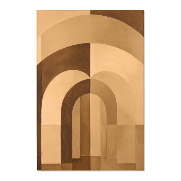 Soft Geometric Archways in Honey Yellow Tone - Area Rugs - Image 10