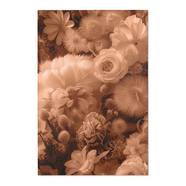 Lustrous Peach Fuzz Tone Baroque Floral 01 - Area Rugs - Image 10