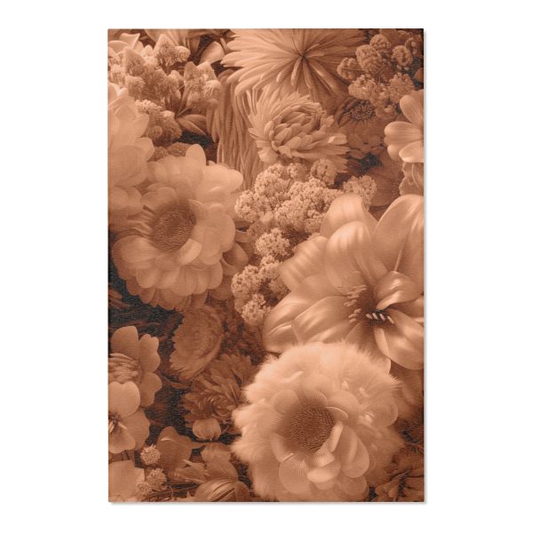 Lustrous Peach Fuzz Tone Baroque Floral 02 - Area Rugs - Image 10