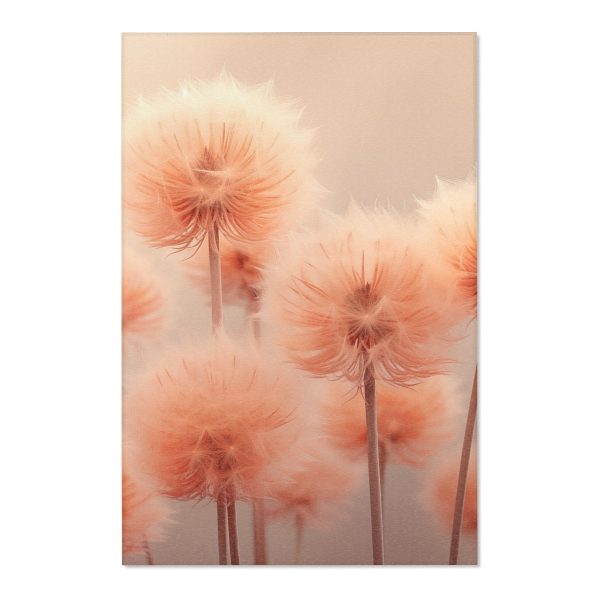 Misty Peach Dandelions - Area Rugs - Image 10