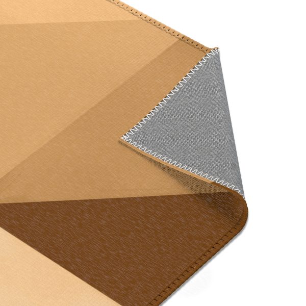 Soft Geometric Pyramid 03 in Honey Yellow Tone - Area Rugs - Image 2