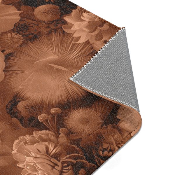 Lustrous Peach Fuzz Tone Baroque Floral 01 - Area Rugs - Image 14