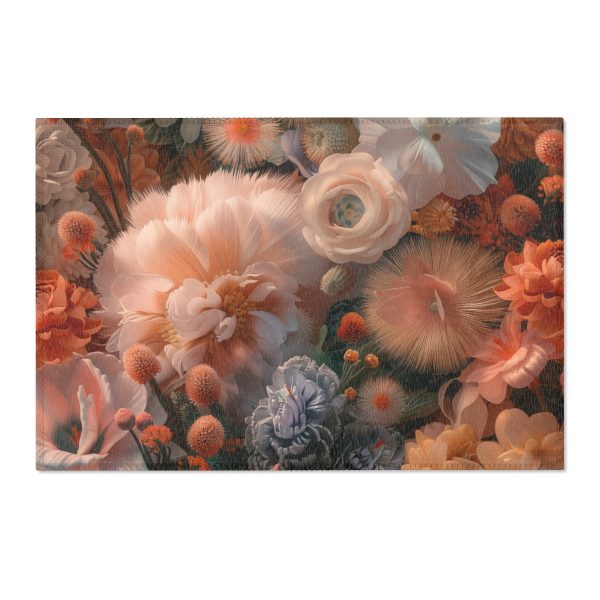 Lustrous Peach Baroque Floral 01 - Area Rugs - Image 13