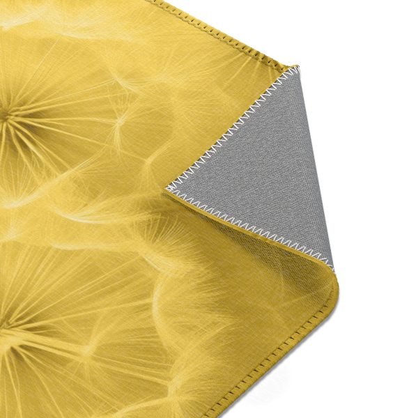 Dandelion Down Motif in Super Lemon Tone - Area Rugs - Image 14