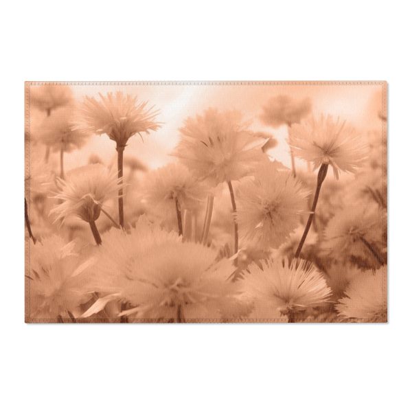 Fuzzy Dandelion Fantasy in Peach Fuzz Tone - Area Rugs - Image 13