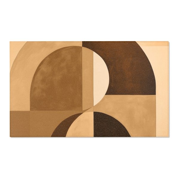 Soft Geometric Windows in Honey Yellow Tone - Area Rugs - Image 16