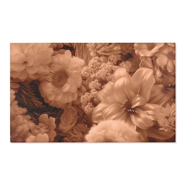 Lustrous Peach Fuzz Tone Baroque Floral 02 - Area Rugs - Image 16