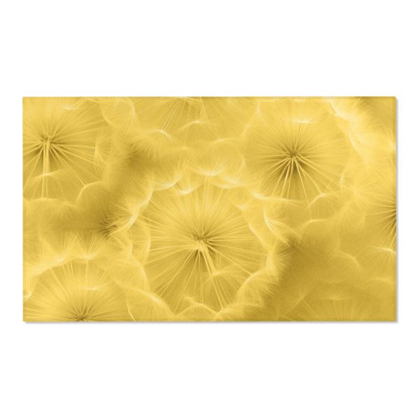 Dandelion Down Motif in Super Lemon Tone - Area Rugs - Image 16