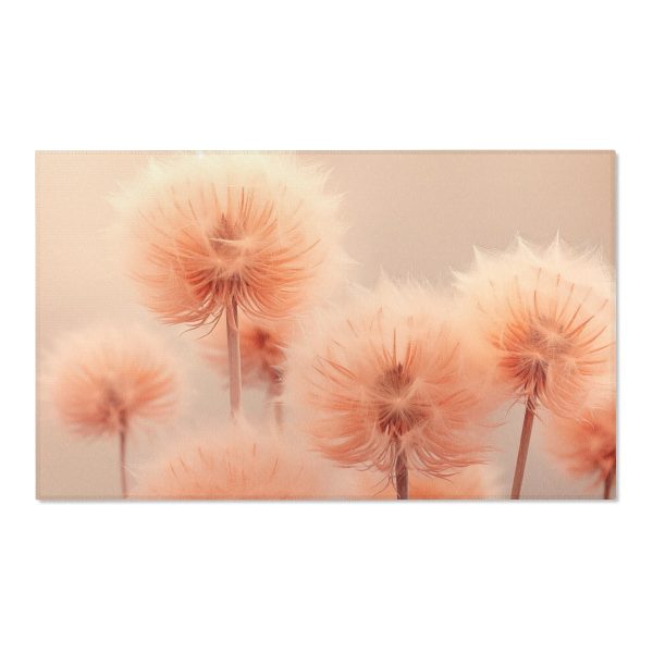 Misty Peach Dandelions - Area Rugs - Image 16