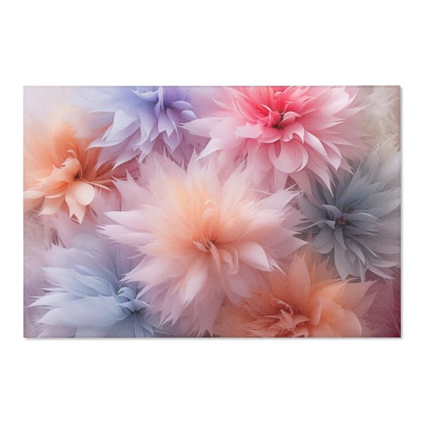 Pastel Palette Fantasy Feather Puffs - Area Rugs