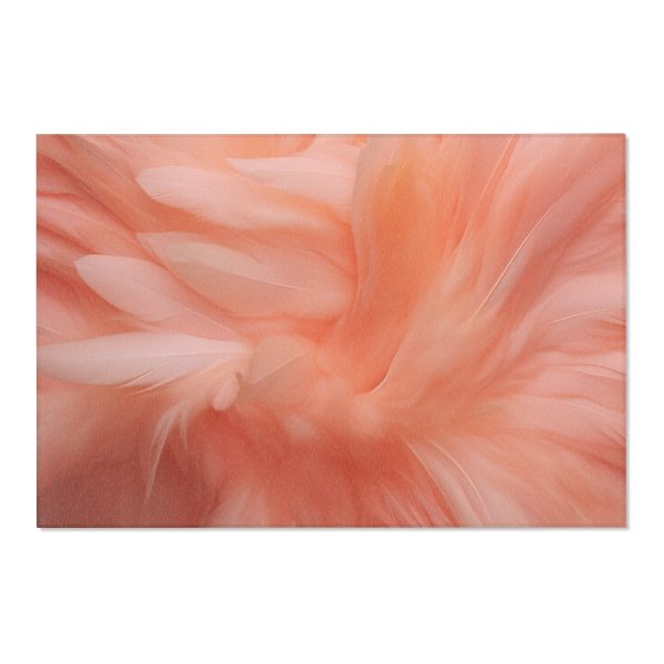 Lovely Fuzzy Feathers in Peach 01 - Area Rugs