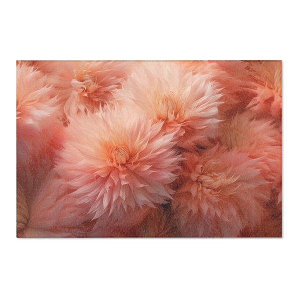 Lovely Fuzzy Buds in Peach 02 - Area Rugs