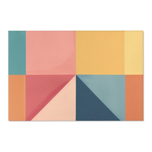 Soft Geometric Pyramid 01 - Area Rugs