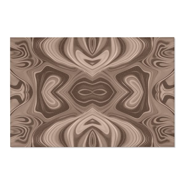 Lipnotic Kaleidoscope Background In Almondine 04 - Area Rugs