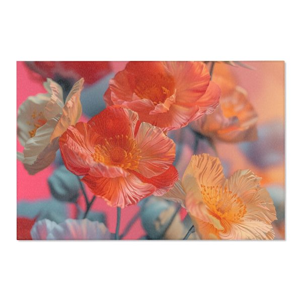 Bright Fantasy Floral 05 - Area Rugs