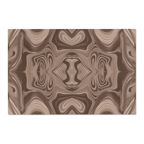 Lipnotic Kaleidoscope Background In Almondine 02 - Area Rugs