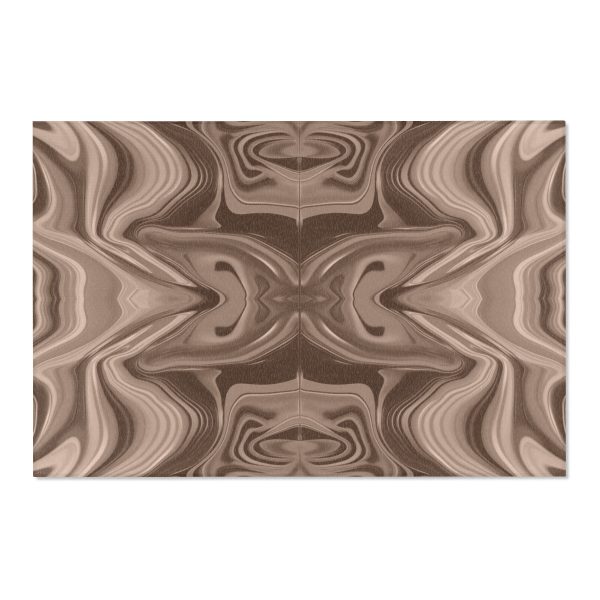 Lipnotic Kaleidoscope Background In Almondine 01 - Area Rugs