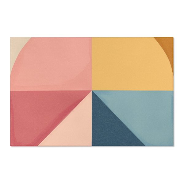 Soft Geometric Pyramid 02 - Area Rugs