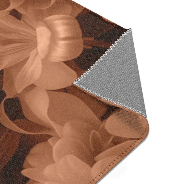 Lustrous Peach Fuzz Tone Baroque Floral 01 - Area Rugs - Image 2