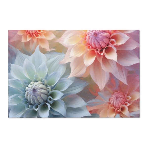 Pastel Fantasy Baroque Floral 02 - Area Rugs