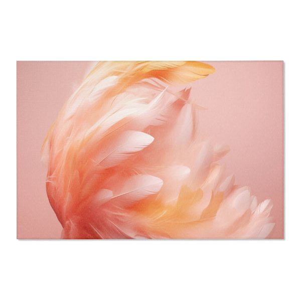 Lovely Fuzzy Feathers in Peach 02 - Area Rugs