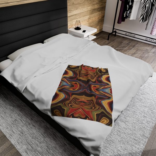 Lipnotic Kaleidoscope Background 01 - Velveteen Plush Blanket - Image 12