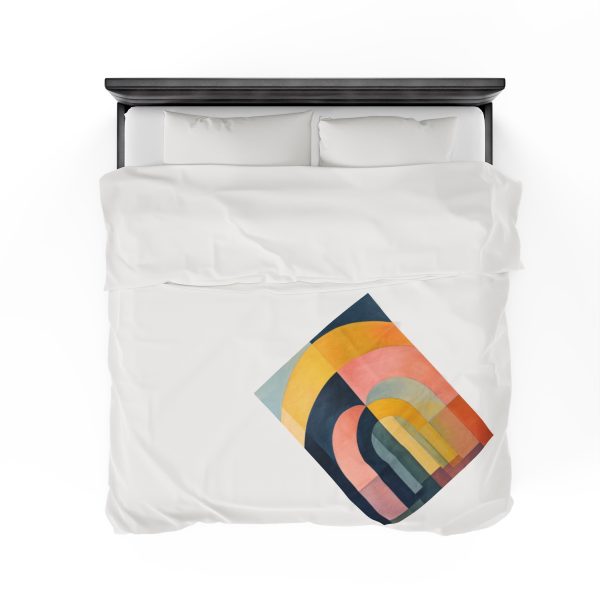 Soft Geometric Archways - Velveteen Plush Blanket - Image 16