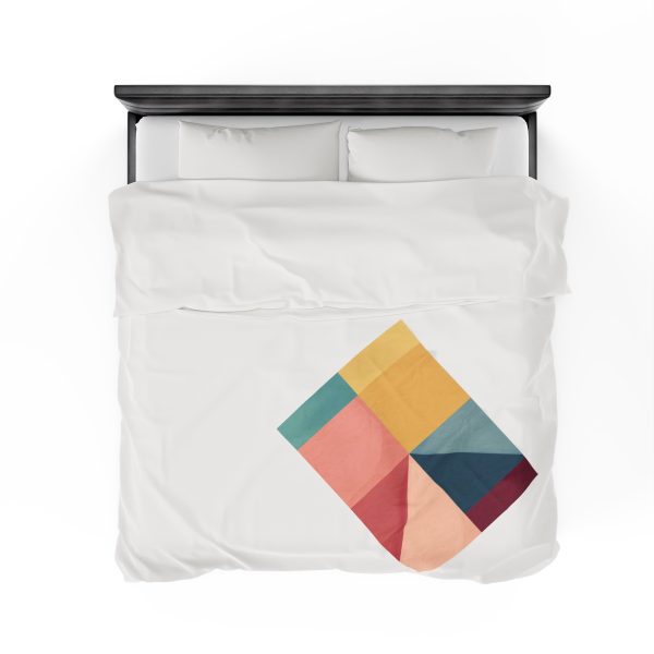 Soft Geometric Pyramid 01 - Velveteen Plush Blanket - Image 16