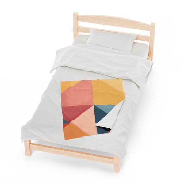 Soft Geometric Pyramid 03 - Velveteen Plush Blanket - Image 13