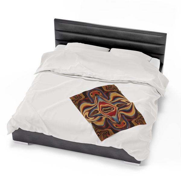 Lipnotic Kaleidoscope Background 03 - Velveteen Plush Blanket - Image 14